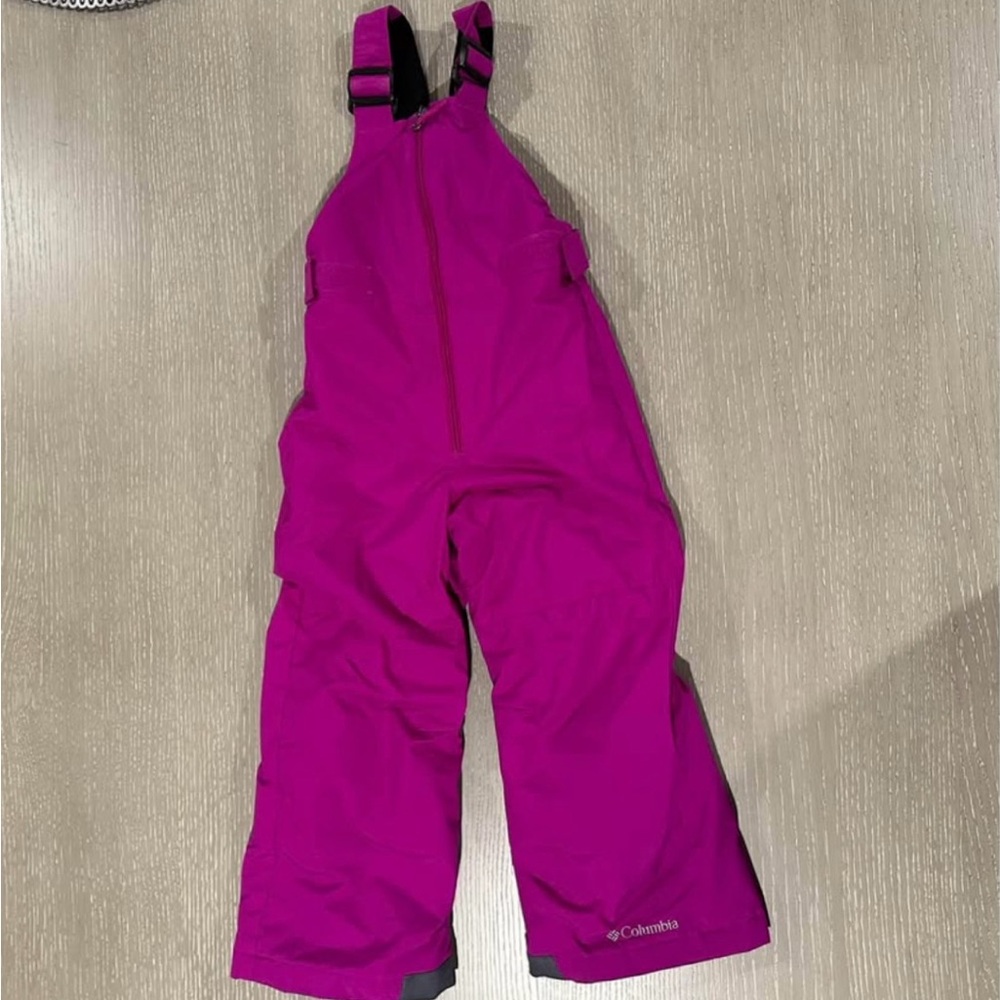 Columbia XXS Little Girl Purple Snow Bib Overalls
